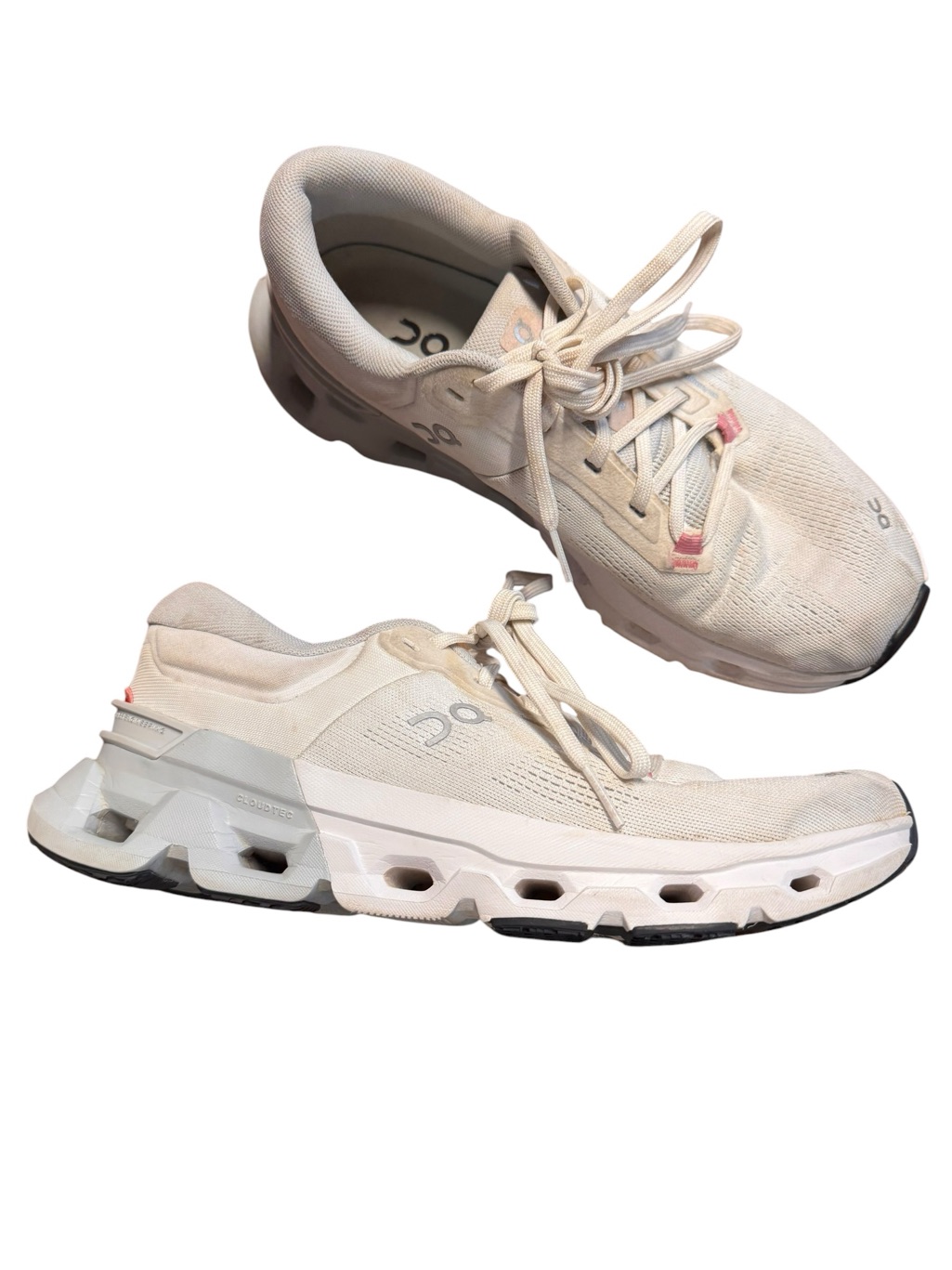 On Running Cloudflyer 5 Womens Size 10.5 White Glacier Athletic Shoes Sneakers